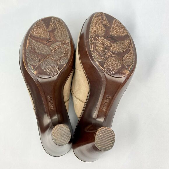 BORN Womens Pump Brown Suede Amera T-Strap Fringe Size 8 EU 39 W61939 - Picture 8 of 10